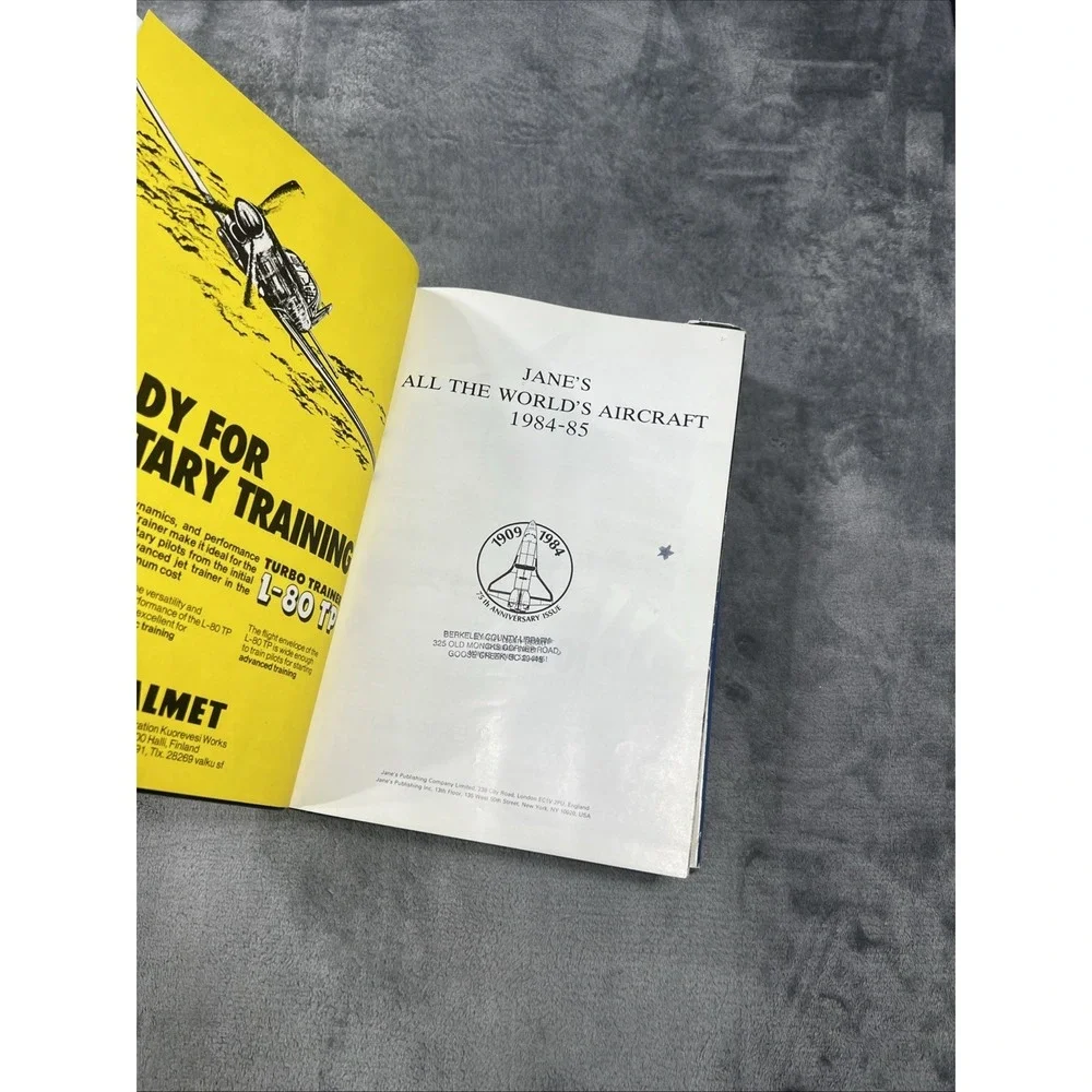 Vintage Jane's All The World's Aircraft 1984-85 Large Hardcover Aviation History